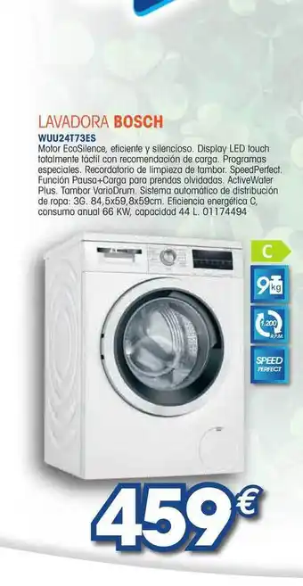 Master Cadena Bosch Lavadora WUU24T73ES oferta