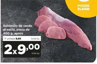 Alimerka Solomillo de cerdo al vacío, pieza de 400 g. aprox oferta