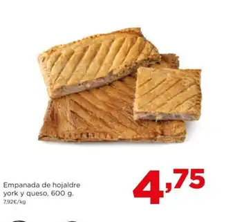 Alimerka Empanada de hojaldre york y queso, 600 g oferta