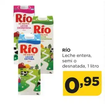 Alimerka Rio Leche entera, semi o desnatada, 1 litro oferta