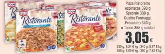 FROIZ Pizza Ristorante espinacas 390 g Speciale 330 g, Quattro Formaggi, Prosciutto 340 g oferta