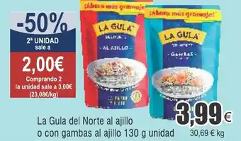 FROIZ La Gula del Norte al ajillo o con gambas al ajillo 130 g unidad oferta