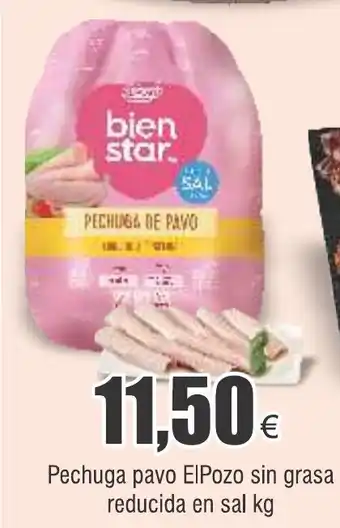 FROIZ Pechuga pavo ElPozo sin grasa reducida en sal kg oferta