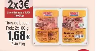 FROIZ Tiras de bacon Froiz 2x100 g oferta
