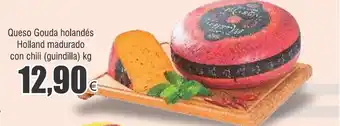 FROIZ Queso Gouda holandés Holland madurado con chili (guindilla) kg oferta