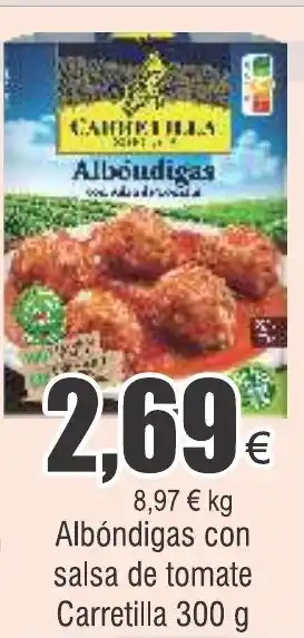 FROIZ Albóndigas con salsa de tomate Carretilla 300 g oferta