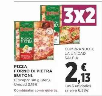 Supercor Buitoni Pizza Forno Di Pietra 3 unidades oferta
