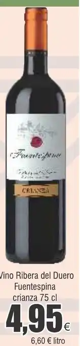 FROIZ Vino Ribera del Duero Vino Ribera del Duero Vino Ribera del Duero Mayor de Castilla Fuentespina crianza 75 cl oferta