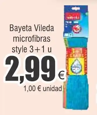 FROIZ Bayeta Vileda microfibras style 3+1 u oferta