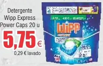 FROIZ Detergente Wipp Express Power Caps 20 u oferta