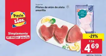 Lidl Filetes Atún de Aleta Amarilla oferta