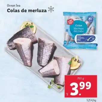 Lidl Colas de merluza oferta