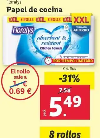 Lidl Papel de cocina oferta