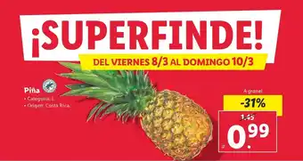 Lidl Piña oferta