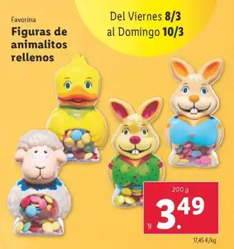 Lidl Figuras de animalitos rellenos oferta