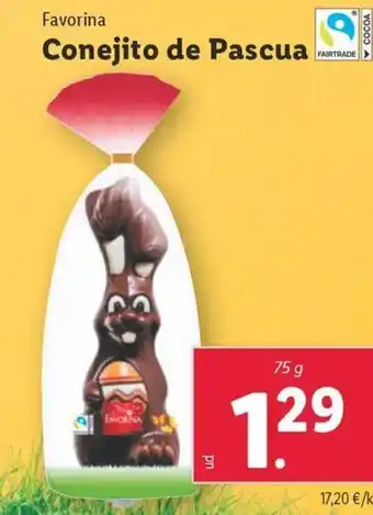 Lidl Conejito de Pascua oferta