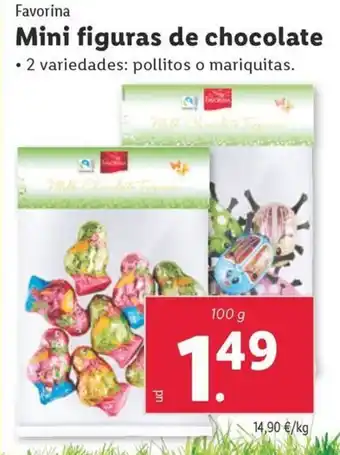 Lidl Mini figuras de chocolate oferta