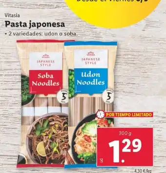 Lidl Pasta japonesa oferta