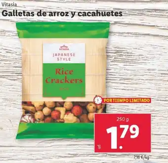 Lidl Galletas de arroz y cacahuetes oferta