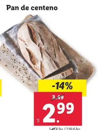 Lidl Pan de centeno oferta