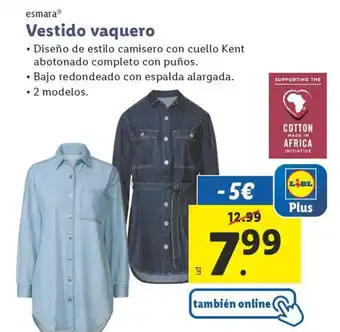 Lidl Vestido vaquero oferta