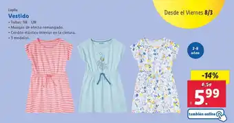 Lidl Lupilu Vestido oferta