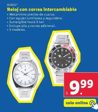 Lidl Reloj con correa intercambiable oferta