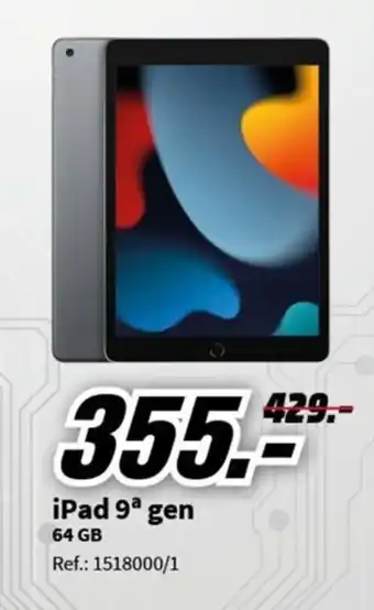 MediaMarkt iPad 9ª gen 64 GB oferta