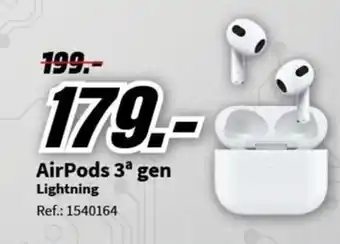 MediaMarkt AirPods 3ª gen Lightning oferta