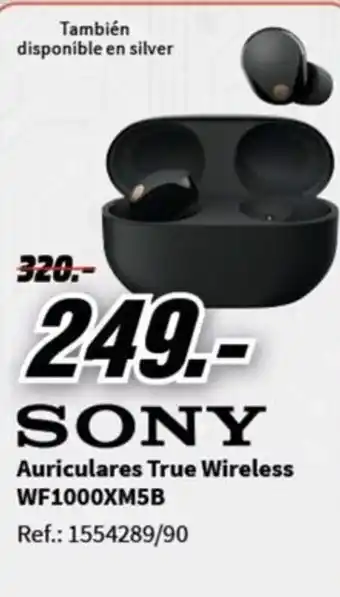 MediaMarkt Auriculares True Wireless WF1000XM5B oferta