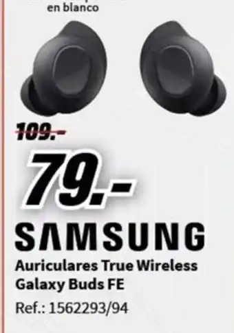 MediaMarkt Auriculares True Wireless Galaxy Buds FE oferta