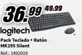 MediaMarkt Pack Teclado + Ratón MK295 Silent oferta