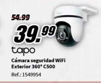 MediaMarkt Cámara seguridad WiFi Exterior 360° C500 oferta