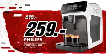 MediaMarkt Cafetera superautomática EP1223/00 Serie 1200 • Ref.: 1504938 oferta