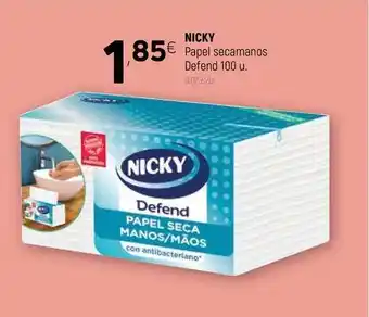 Coviran Nicky Papel Secamanos Defend 100u oferta