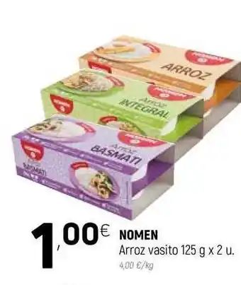 Coviran Nomen Arroz vasito 125g x 2u oferta