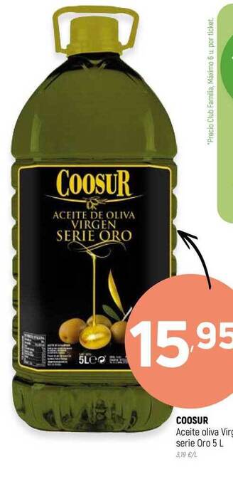 Coviran Coosur Aceite oliva Virgen serie Oro 5l oferta