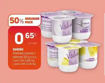 Coviran Danone Vitalínea natural o sabores 120g x 4u oferta