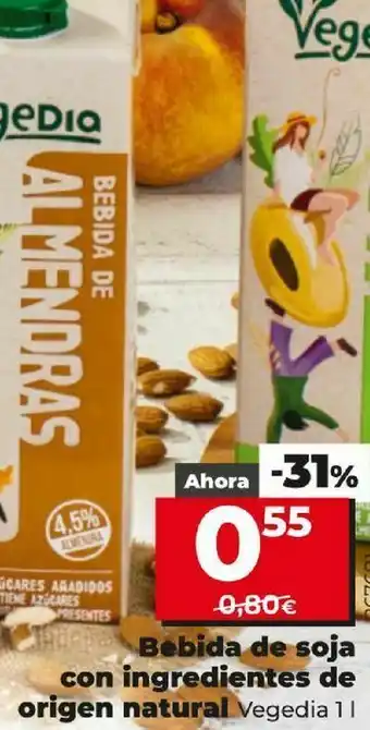 Maxi Dia Bebida de soja con ingredientes de origen natural oferta