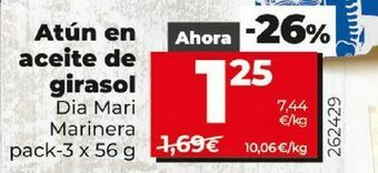 Dia Atún en aceite de girasol oferta