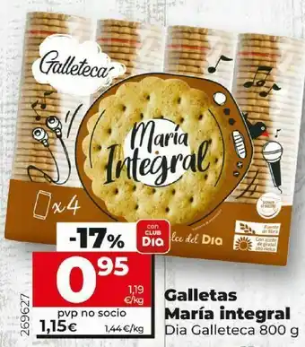 Dia Galletas maría integral dia oferta