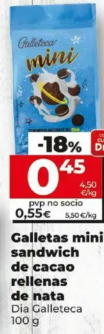 Dia Galletas rellenas dia oferta