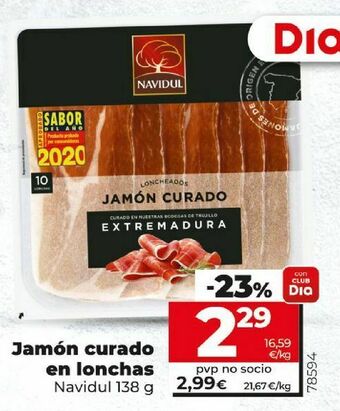 Dia Jamón curado navidul oferta