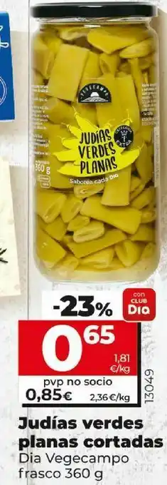 Font Vella Judías verdes planas cortadas dia oferta