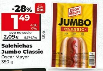 Font Vella Salchichas jumbo oscar mayer oferta
