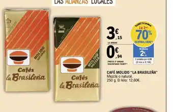 E.Leclerc CAFÉ MOLIDO LA BRASILEÑA oferta