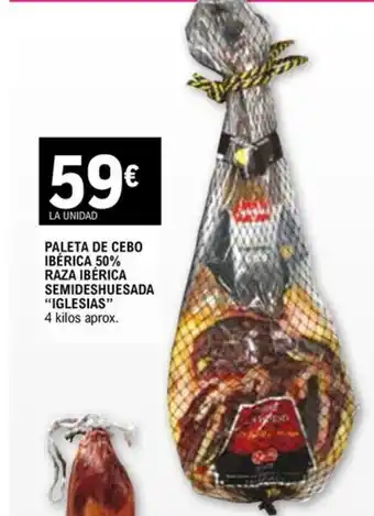 E.Leclerc PALETA DE CEBO IBÉRICA 50% RAZA IBÉRICA oferta