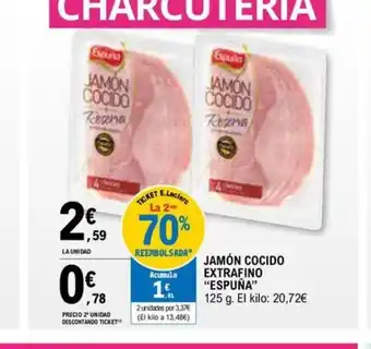 E.Leclerc JAMÓN COCIDO EXTRAFINO oferta