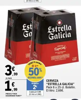 E.Leclerc CERVEZA "ESTRELLA GALICIA oferta