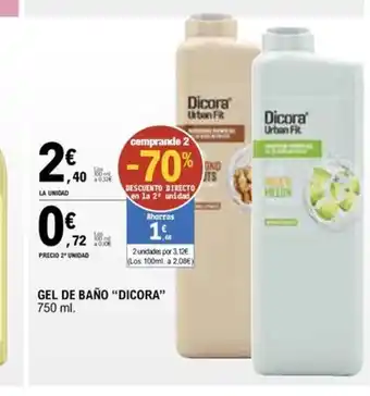 E.Leclerc GEL DE BAÑO "DICORA oferta